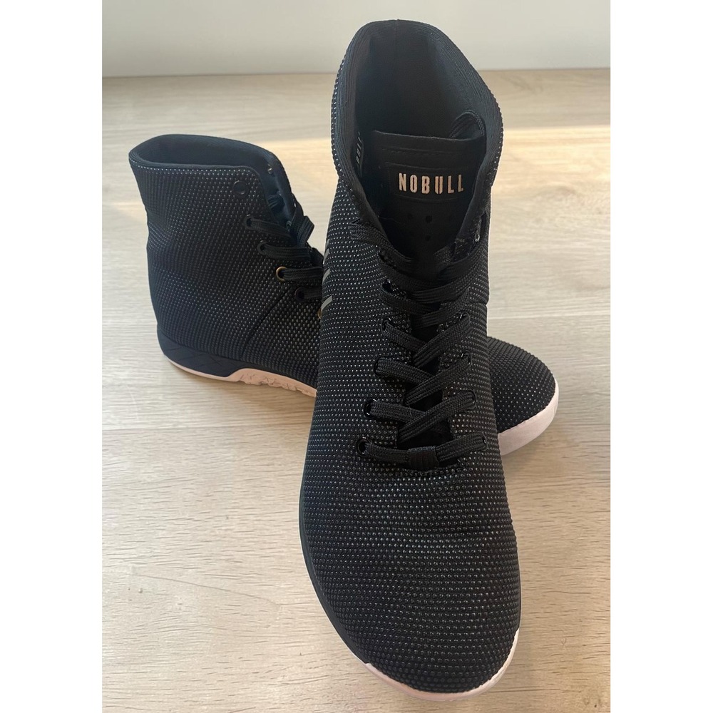 NOBULL High Top Trainer SuperFabric Black Granite Men's 11.5 Sneakers
